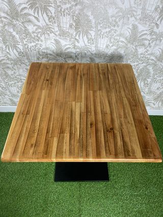 MESA HOSTELERIA D MADERA NATURAL BARNIZ LAMINADO