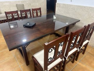 mesa comedor roble macizo restaurada