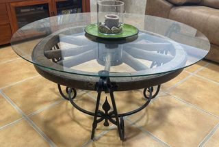 mesa de centro rustica