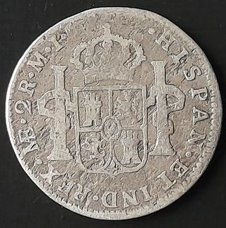 2 Reales 1782 M.I. (Ceca de Lima) ¡Plata!