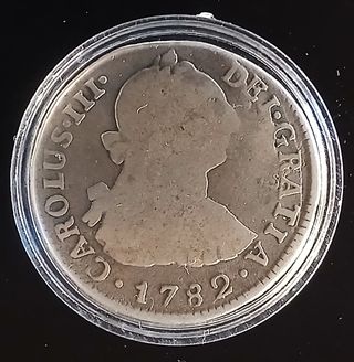 2 Reales 1782 M.I. (Ceca de Lima) ¡Plata!