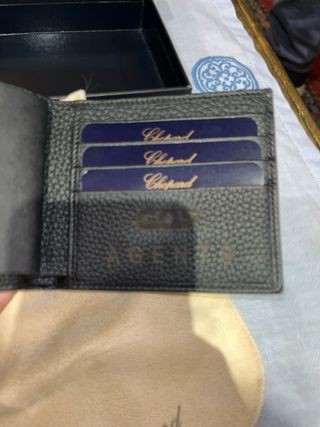 Cartera Chopard NUEVA en caja clásica piel
