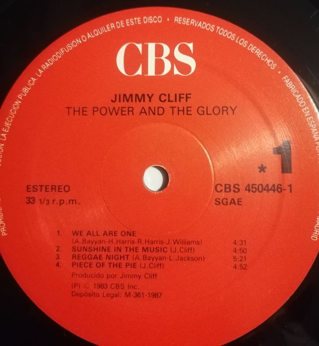 Vinilo Jimmy Cliff – The Power And The Glory