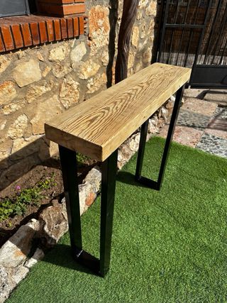 consola recibidor patas metal