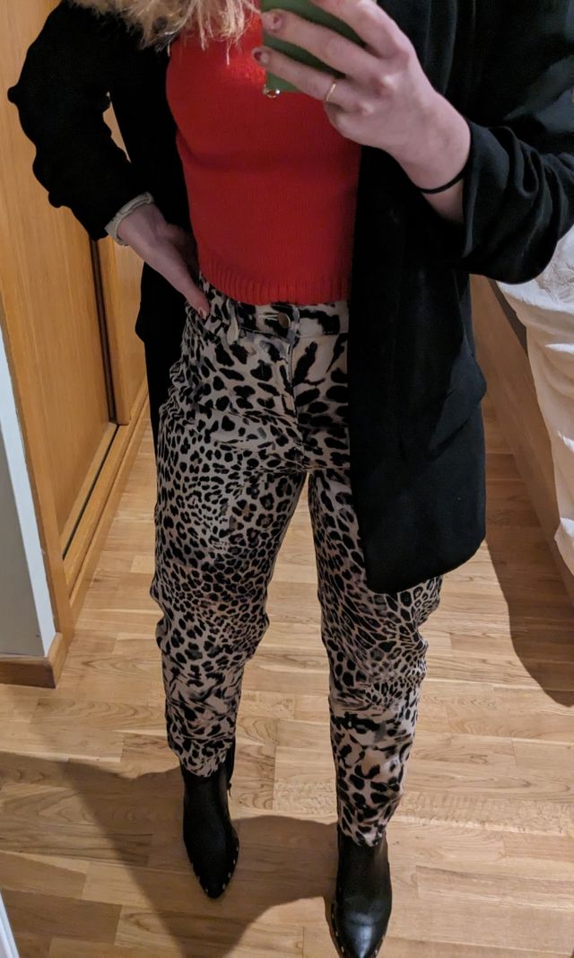 Pantalón leopardo animal print