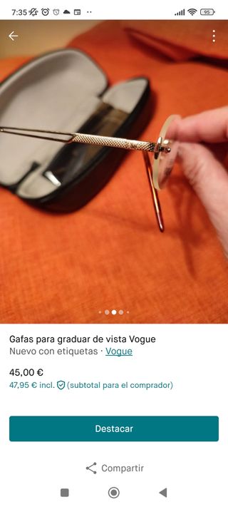 Gafa Vogue para graduar