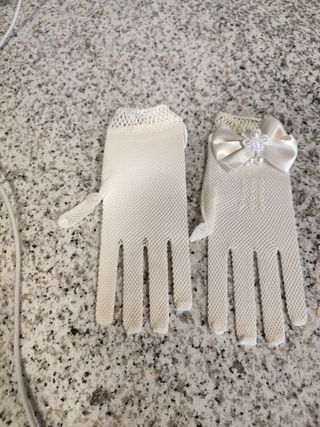 Guantes comunión niña