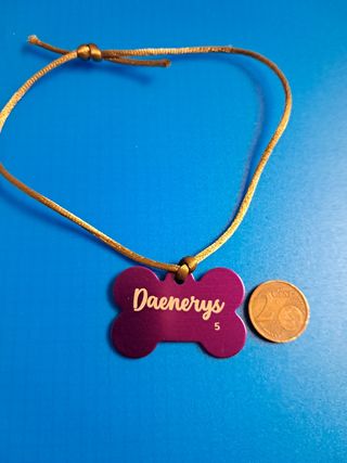 Placa identificativa mascota