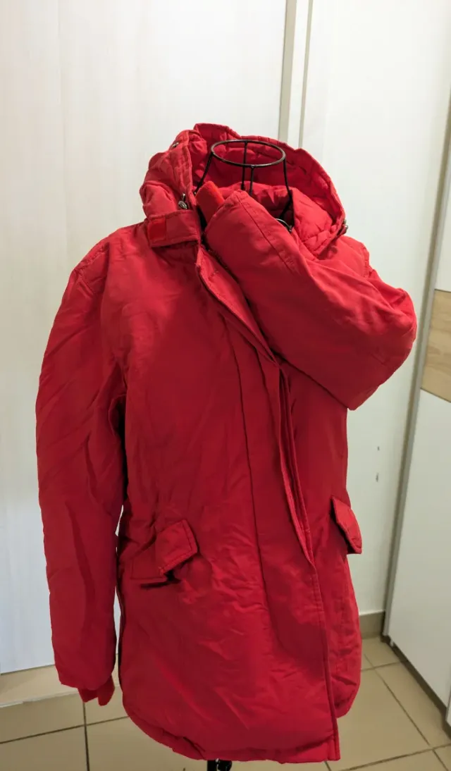 Giacca rossa Fly donna imbottita