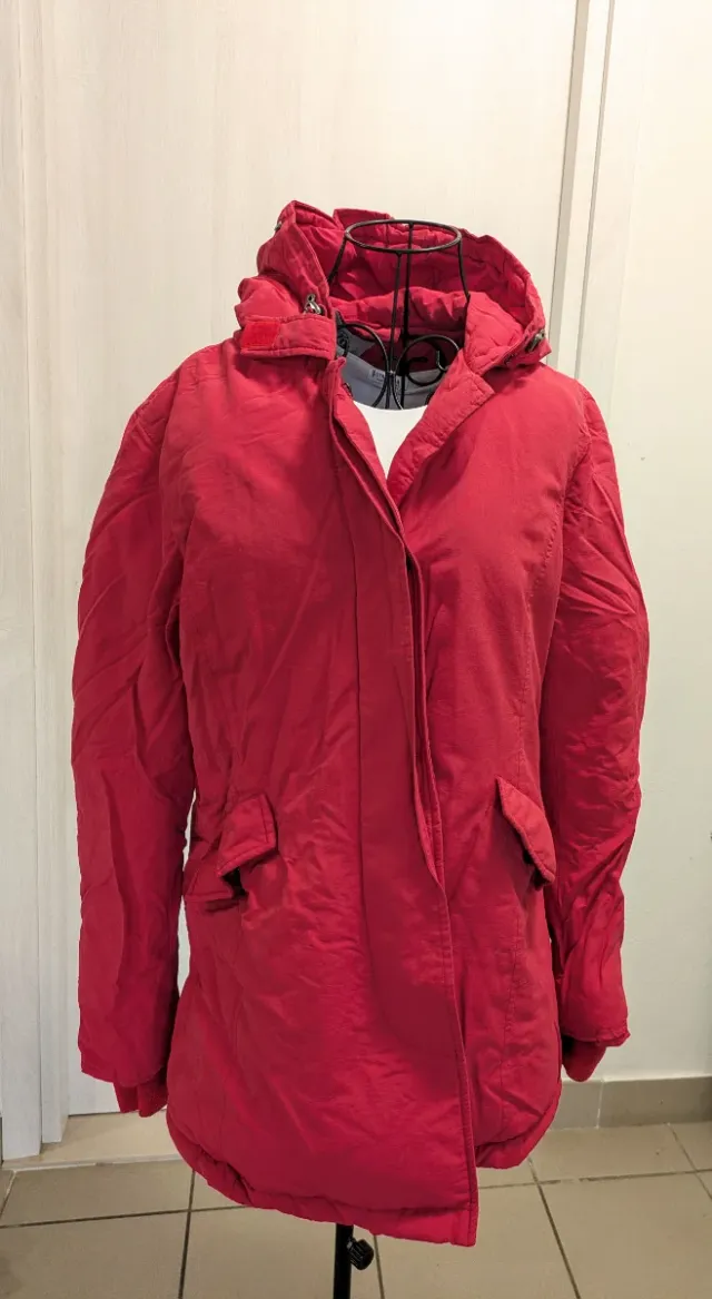 Giacca rossa Fly donna imbottita