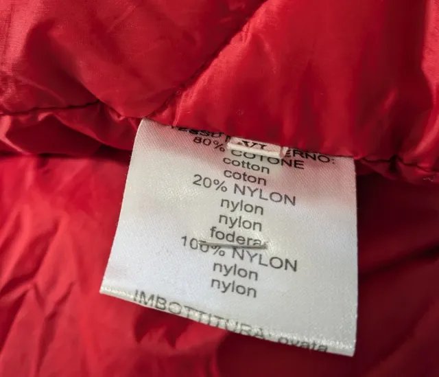 Giacca rossa Fly donna imbottita