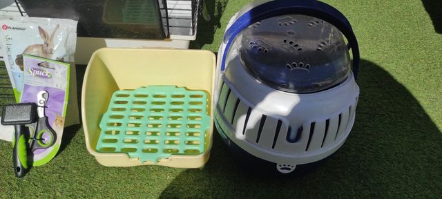 Jaula mas accesorios conejos