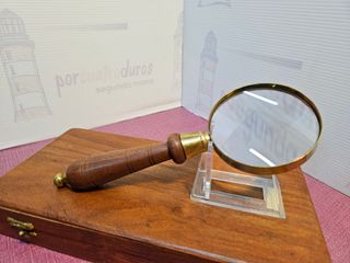 Conjunto lupa y abrecartas antiguos