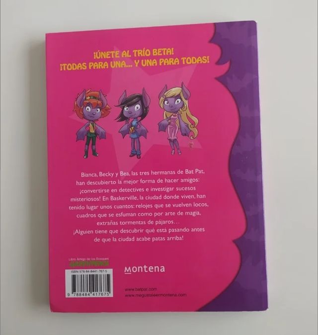 2 libros. 1 Bat pat+ 1 trío beta