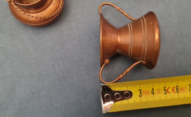 Miniature oggetti in rame vintage