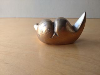 Scultura in bronzo astratta erotica donna artista