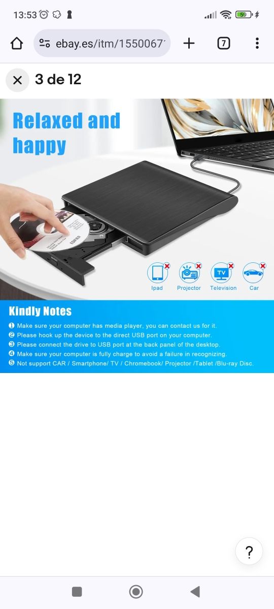 DVD RW usb 3.0 Portable
