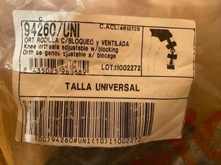 Rodillera ortopedica articulada