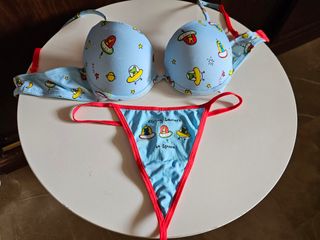 Conjunto de sujetador y braga Gisela Color