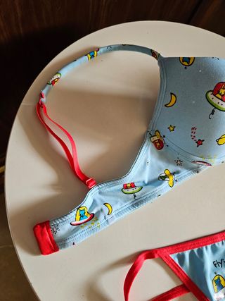 Conjunto de sujetador y braga Gisela Color