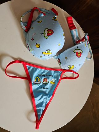 Conjunto de sujetador y braga Gisela Color