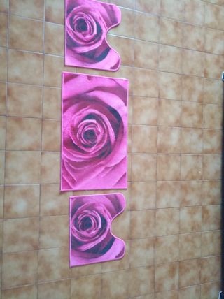 SET 3 TAPPETI PER BAGNO