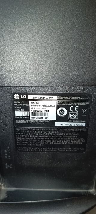 Televisión LG 24 pulgadas