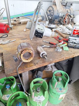 Se realizan trabajos de mantenimiento