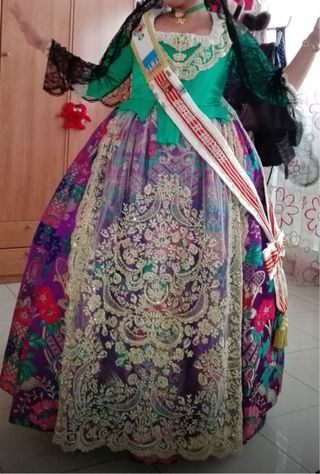 Corpiño fallera media manga