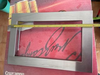 Marco acero inoxidable microondas