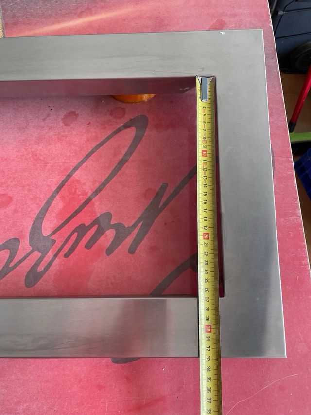 Marco acero inoxidable microondas