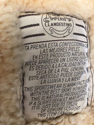 Cazadora piel de foca