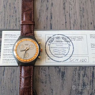 Orologio Swatch Chrono SCM 100 Goldfinger