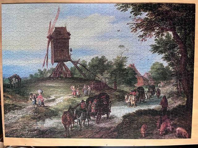 Puzzle 1500 Schmidt - Brueghel, Strada di campagna