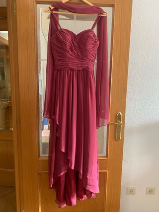 Vestido de fiesta fucsia