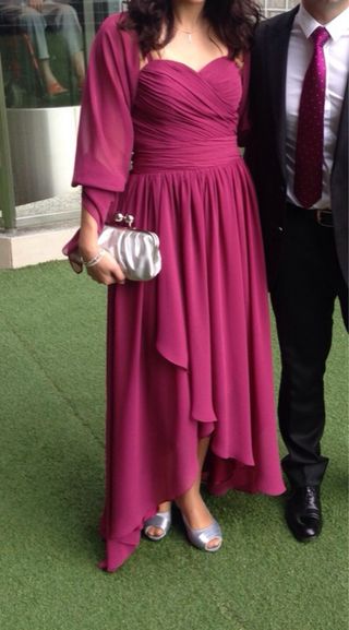 Vestido de fiesta fucsia