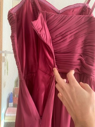 Vestido de fiesta fucsia
