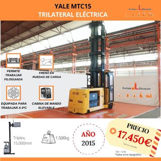 TRILATERAL ELECTRICA YALE ELEVACION 15000 MM
