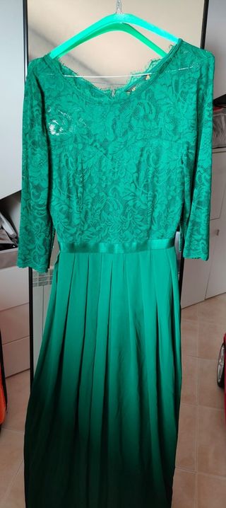 Abito vestito colore verde taglia S