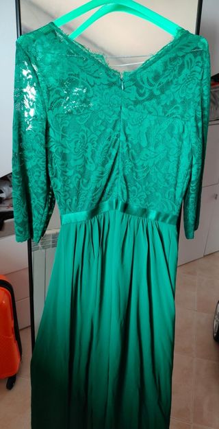 Abito vestito colore verde taglia S