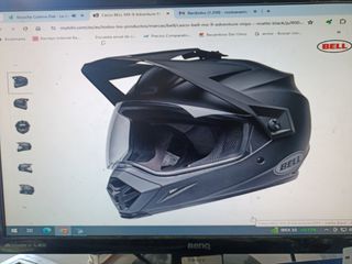Casco Bell mx-9 adventure color negro