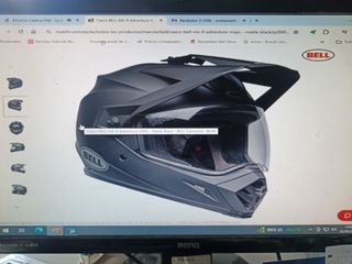 Casco Bell mx-9 adventure color negro