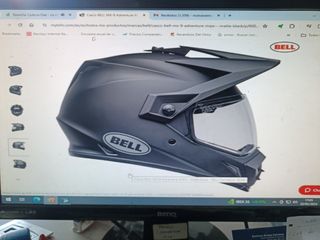 Casco Bell mx-9 adventure color negro