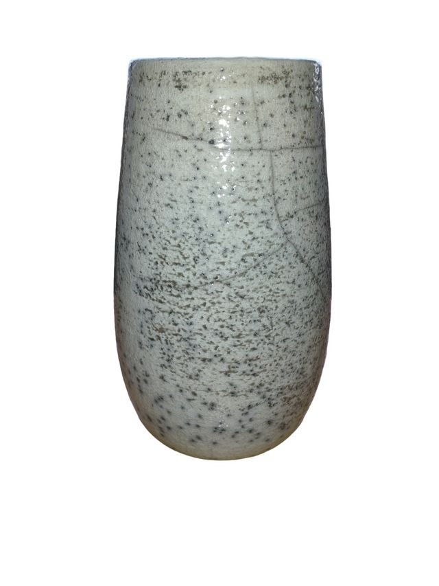 Jarrón y platos de cerámica raku Raffaele Piccoli