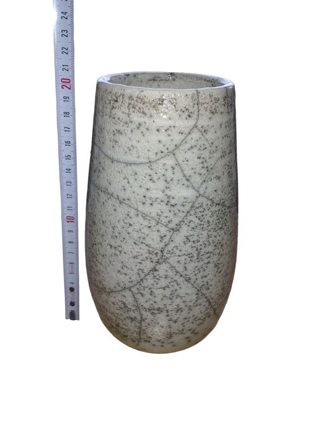 Jarrón y platos de cerámica raku Raffaele Piccoli