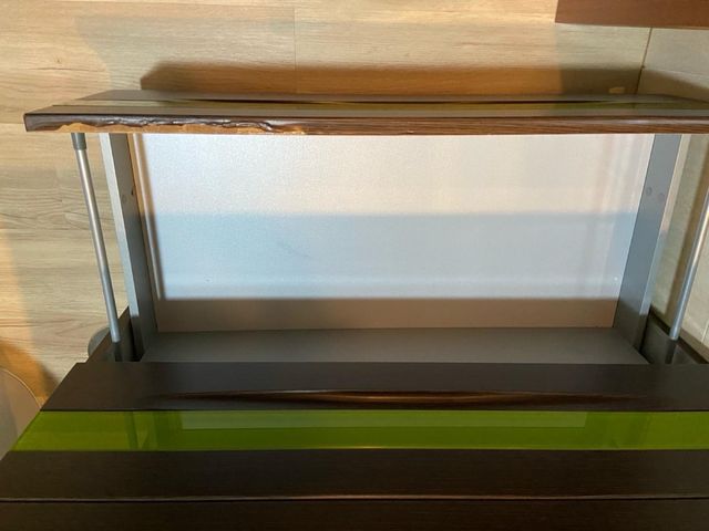 Mueble lavabo de cristal