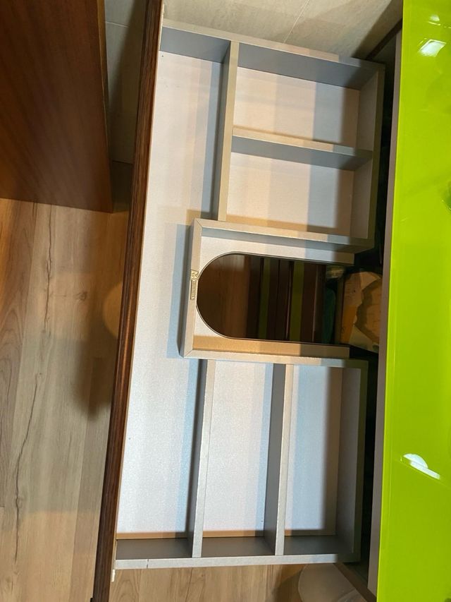 Mueble lavabo de cristal