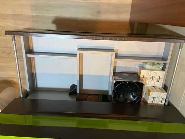 Mueble lavabo de cristal