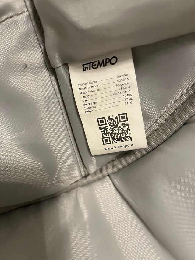 zaino tekniko intempo