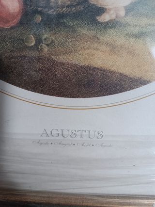 Cuadro alegoría mes Agosto